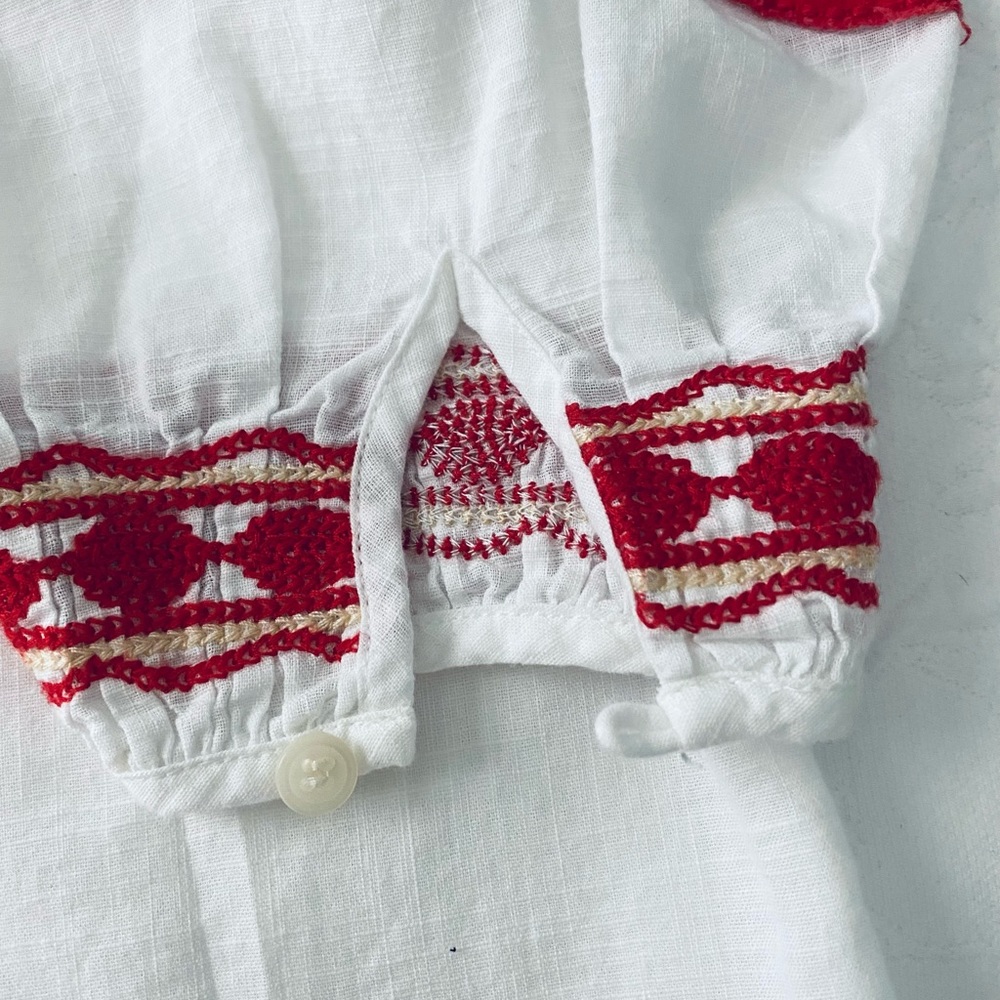 Madewell bohemian embroidered peasant top CS - Picture 6 of 6